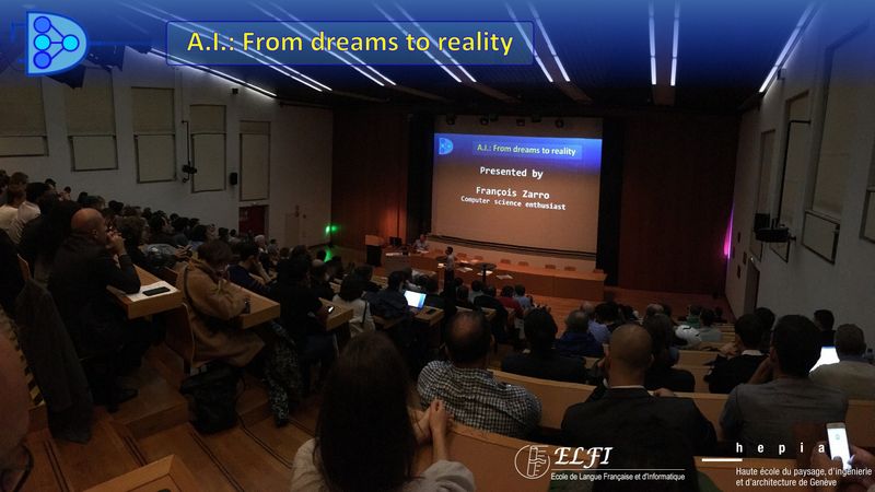 Artificial intelligence event AI from dreams to reality